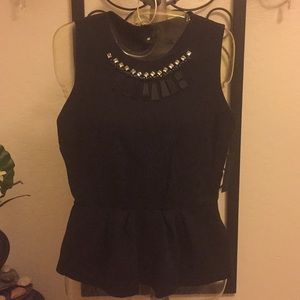 NWT Black Worthington Top